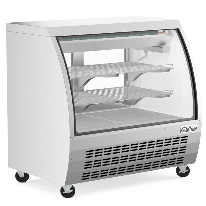 DC48-SS 48" Stainless Steel Curved Glass Refrigerated Deli Display Case