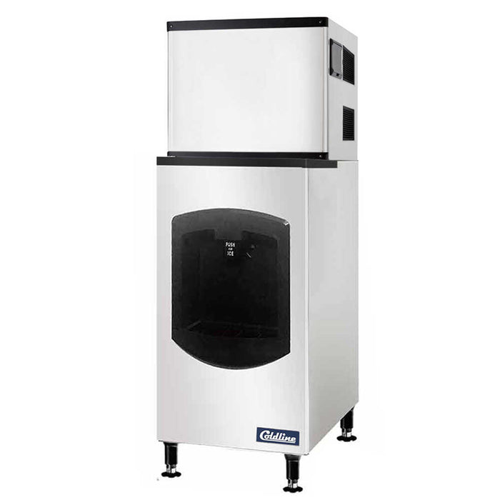 Coldline ICE550-BD-FA 30" 550 lb. Modular Full Cube Ice Machine with Ice Dispensing Bin, Air Cooled