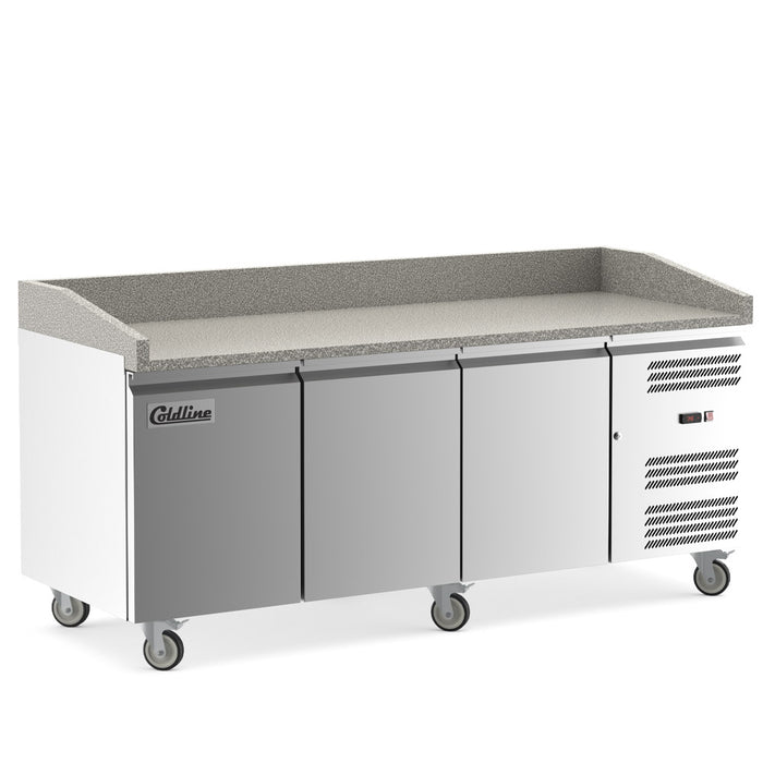 PDR-80 80" Refrigerated Pizza Prep with Marble Top