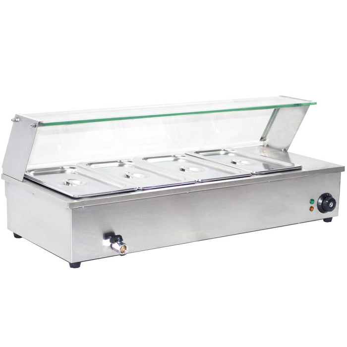 BM4 34" Countertop Steam Table 4-Pan Bain Marie Food Warmer
