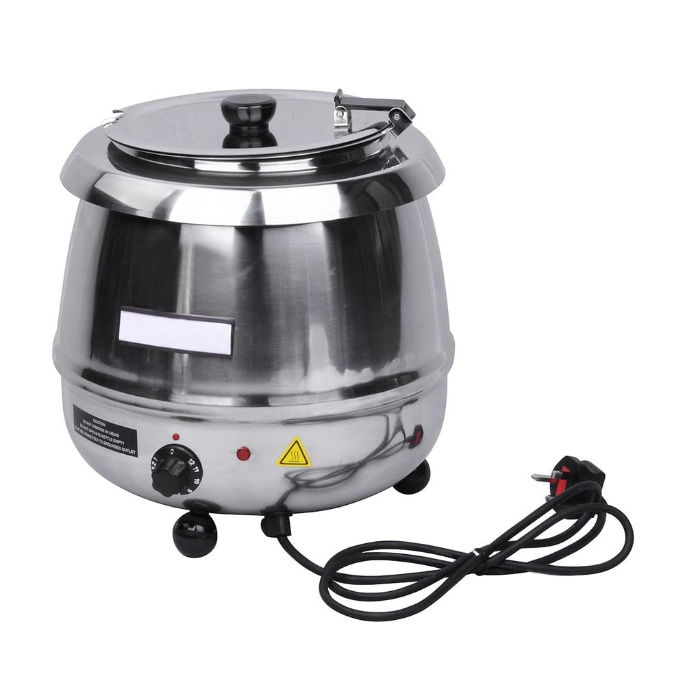 Prepline PSS-6000 10 Liter Stainless Steel Black Commercial Soup Kettle