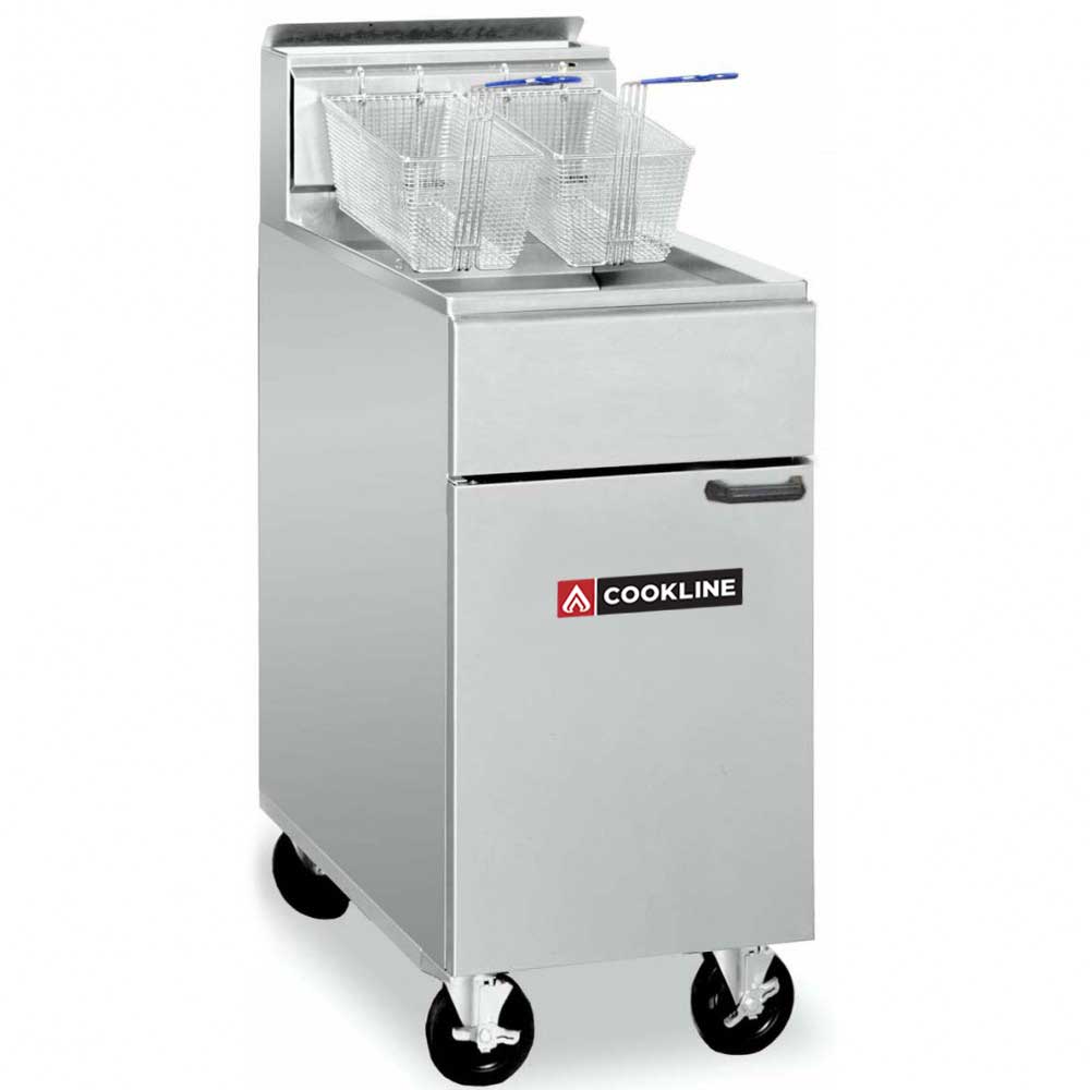 Cookline CF40-NG 16 Natural Gas 40 lb. Deep Fryer