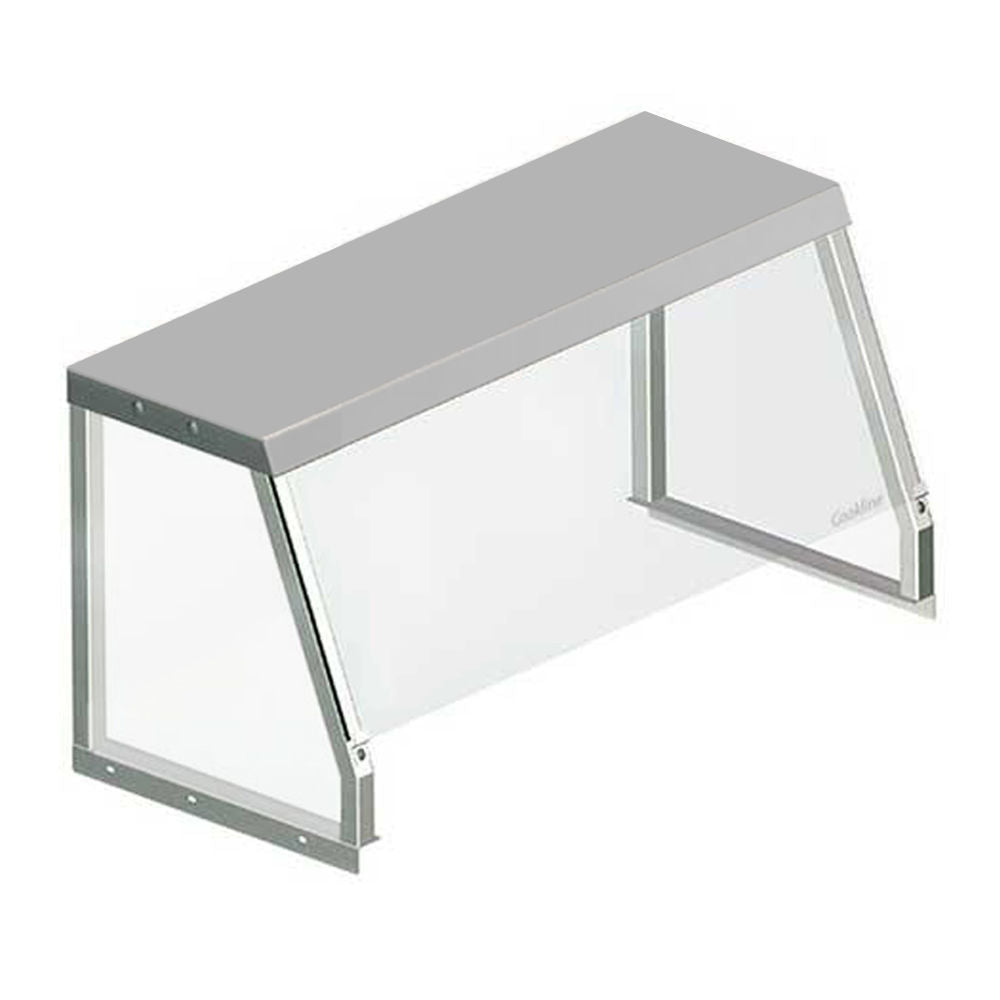SG1530 32" Angled Sneeze Guard for Steam Tables, Salad Bars