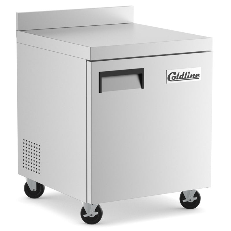 UC-27F-BS 27” Undercounter Work Top Freezer with 4” Backsplash