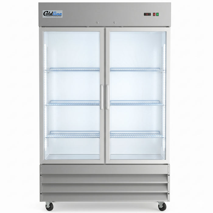 C-2RG 54" Double Glass  Door Reach-In Refrigerator