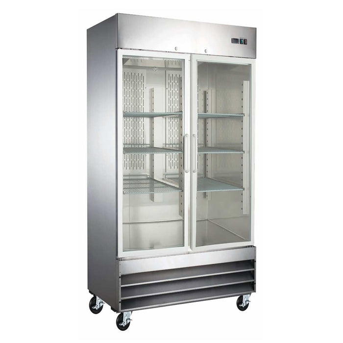 C35R 40" Double Solid Door Reach-In Refrigerator - 28 cu.ft.