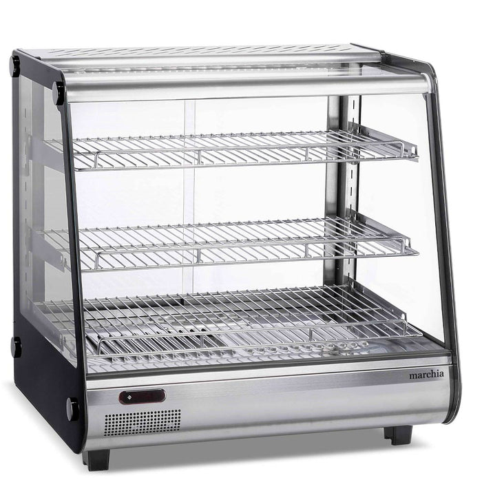 MHC121 27" Heated Slanted Glass Countertop Display Case