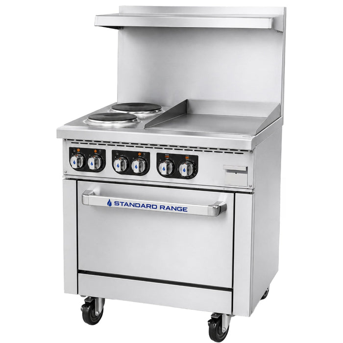Standard Range SR-ER36-24EG-208 36" Electric Range with 24" Griddle Top - 208V, 3 Phase