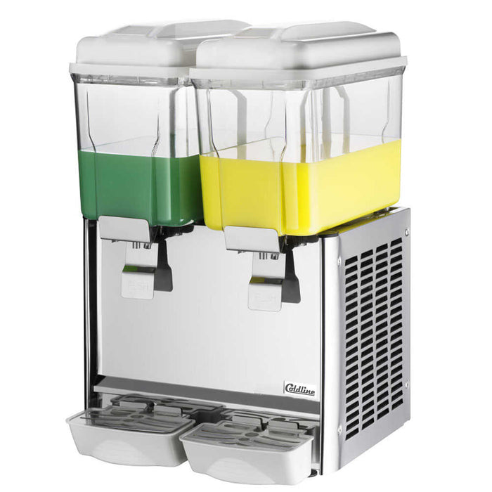 CBD-2 Double 3 Gallon Bowl Refrigerated Beverage Dispenser with Stirring System