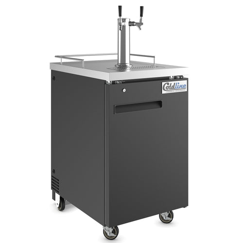 CDD-1 24″ Refrigerated Direct Draw Beer Dispenser with 1 Spout - 6.5 Cu. Ft.