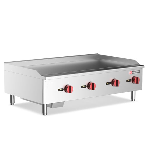 CGG-48M 48" Gas Countertop Griddle with Manual Controls - 120,000 BTU