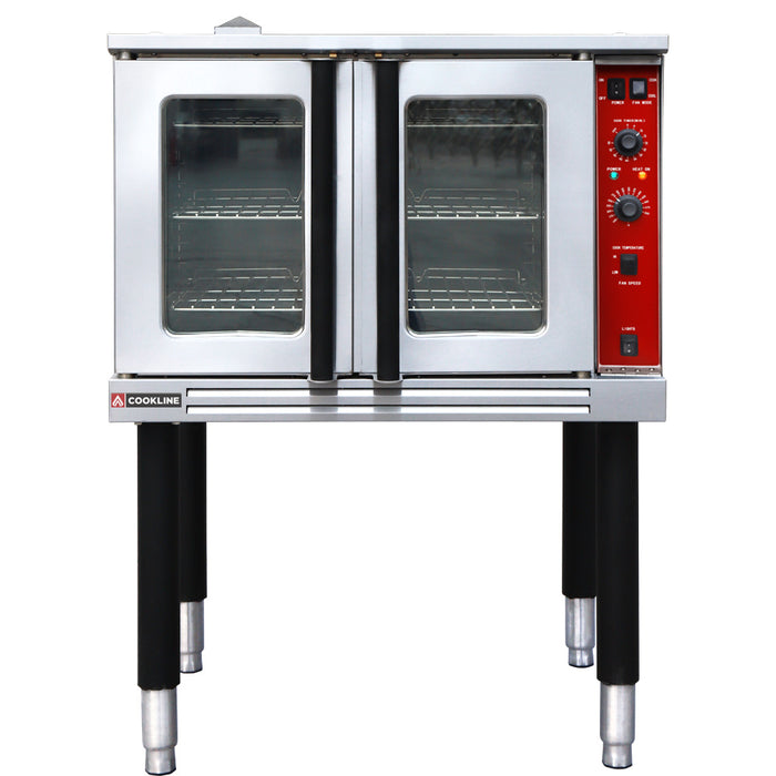 CV100 Single Deck Full Size Electric Convection Oven, 3 phase, 208V