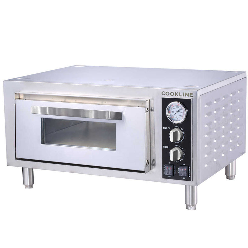 Cookline CPO-1 Single Deck Countertop Pizza Oven, 120V
