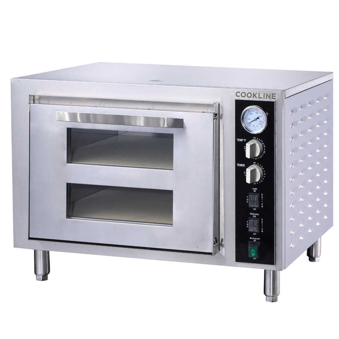 Cookline CPO-2 Double Deck Countertop Pizza Oven, 240V