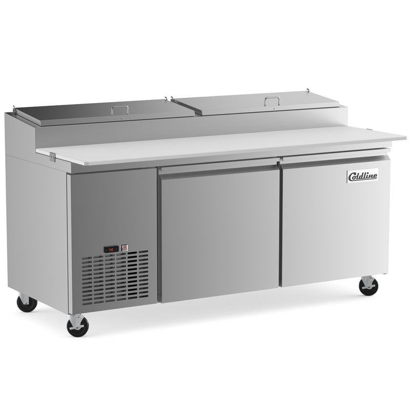 CPT-72 71" Refrigerated Pizza Prep Table - 9 Pans