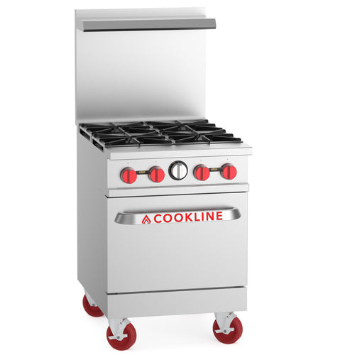 CR24-4-NG 24" 4 Burner Natural Gas Range with Oven