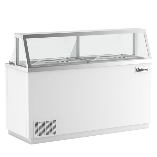 DIP-66 68" Ice Cream Dipping Cabinet Freezer | (12) Tub Capacity