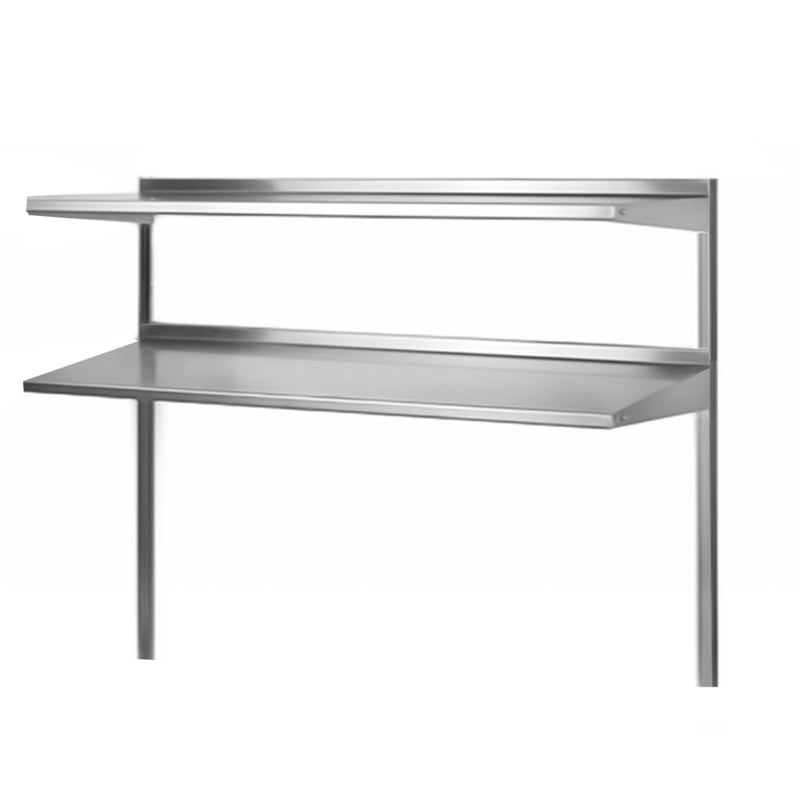 PDOS-44P Stainless Steel Double Overshelf - 14" x 44"