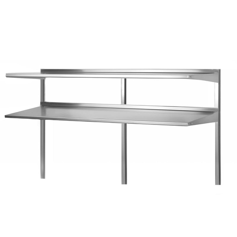 PDOS-72P Stainless Steel Double Overshelf - 14" x 70"