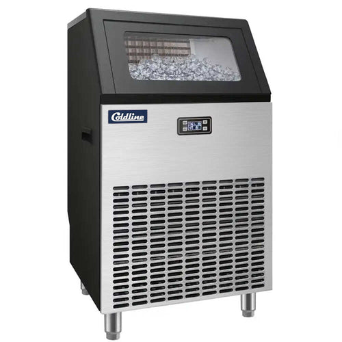 Coldline EIC200 200 lb. Commercial Full Cube Undercounter Ice Machine, Air Cooled