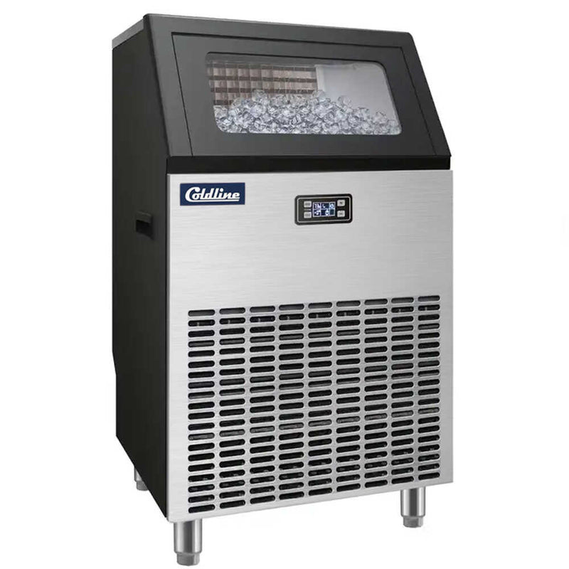 Coldline EIC270 270 lb. Commercial Full Cube Undercounter Ice Machine, Air Cooled