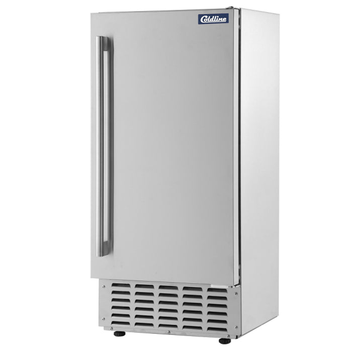 Coldline EIC70D 15" 66 lb. Undercounter Nugget Ice Machine, Air Cooled
