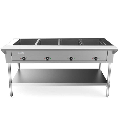 EST60-4O 60" Four Well Electric Hot Food Steam Table with Undershelf - 208/240V, 3000W