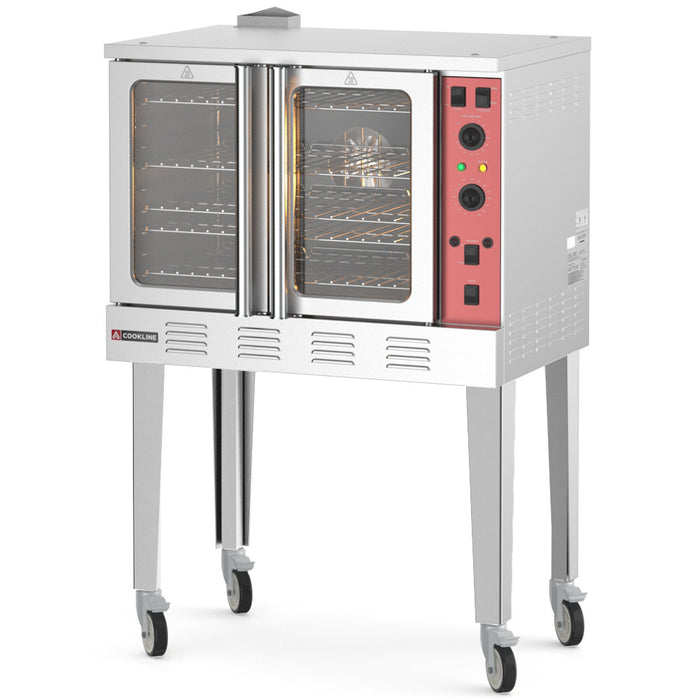 Cookline CC100 Single Deck Full Size Gas Convection Oven - 54,000 BTU
