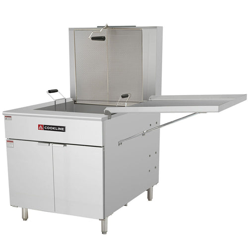 DOF-170 Commercial 170 lb. Gas Flat Bottom Donut Fryer - 120,000 BTU