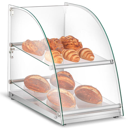 CA70 14" Curved Glass Extra Deep Countertop Dry Display Case