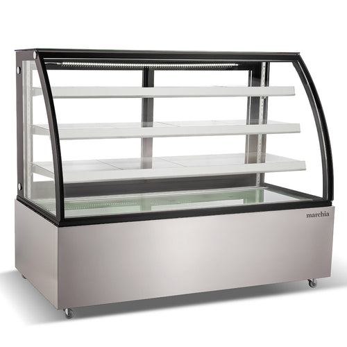 MBT72 72" Curved Glass Refrigerated Bakery Display Case