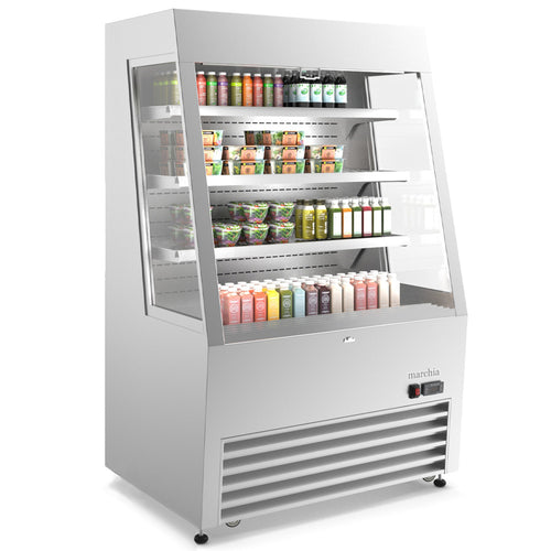 MDS390-SS 36" Open Refrigerated Merchandiser Grab and Go Display Case - S/S