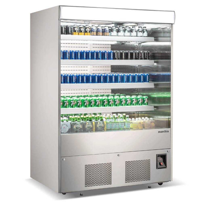 Marchia MDS60-110 60" Open Air Cooler Grab and Go Refrigerator, 110V