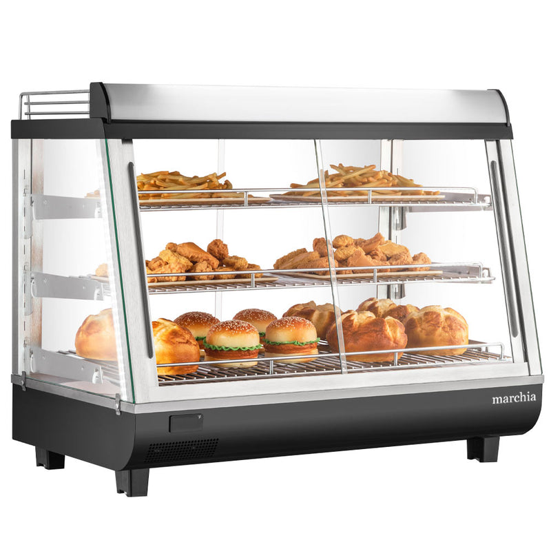 MHCC136 36" Heated Countertop Display Front and Rear Access Doors