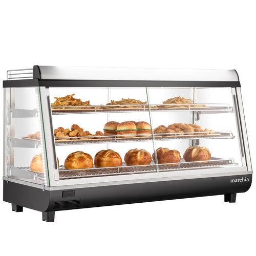 MHCC186 48" Heated Countertop Display Front and Rear Access Doors