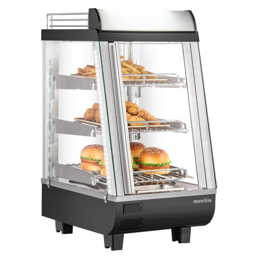 MHCC76 14" Heated Countertop Display Front and Rear Access Doors