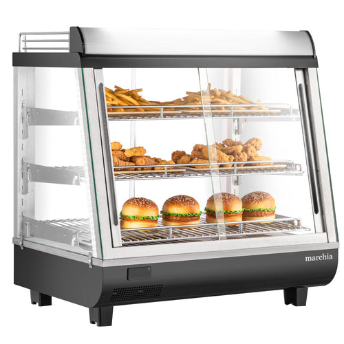 MHCC96 27" Heated Countertop Display Front and Rear Access Doors