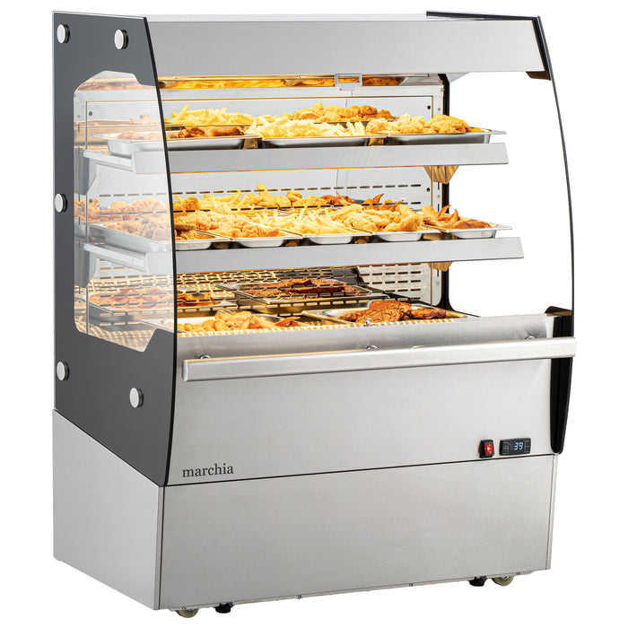 MHS200 40" Open Heated Display Warming Case Grab and Go