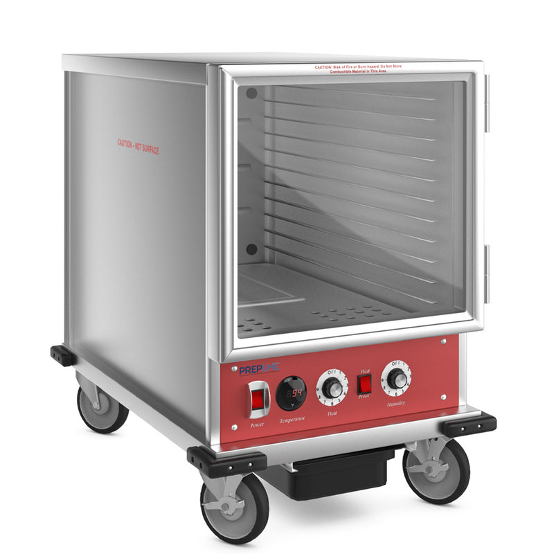 MPN1812 Undercounter Half Size Non-Insulated Heater Proofer with Clear Door - 120V