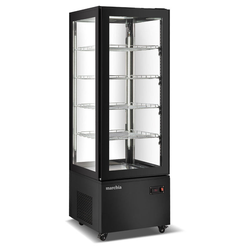 MVS500-B Vertical Standing Refrigerated Cake Display Case, Black
