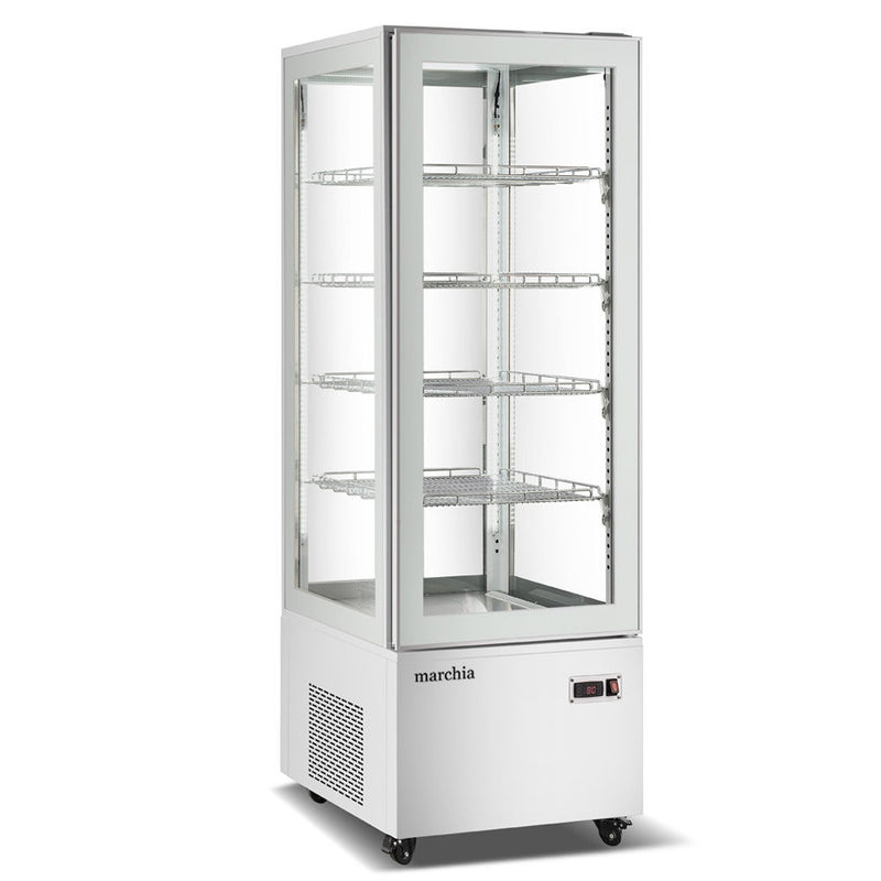 MVS500-W Vertical Standing Refrigerated Cake Display Case, White