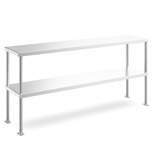 PDOS-1872 18"W x 72"L Stainless Steel Double Tier Overshelf