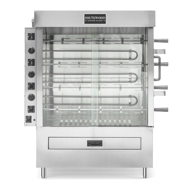 RE4 Electric 20 Chicken Commercial Rotisserie Oven Machine - 240V