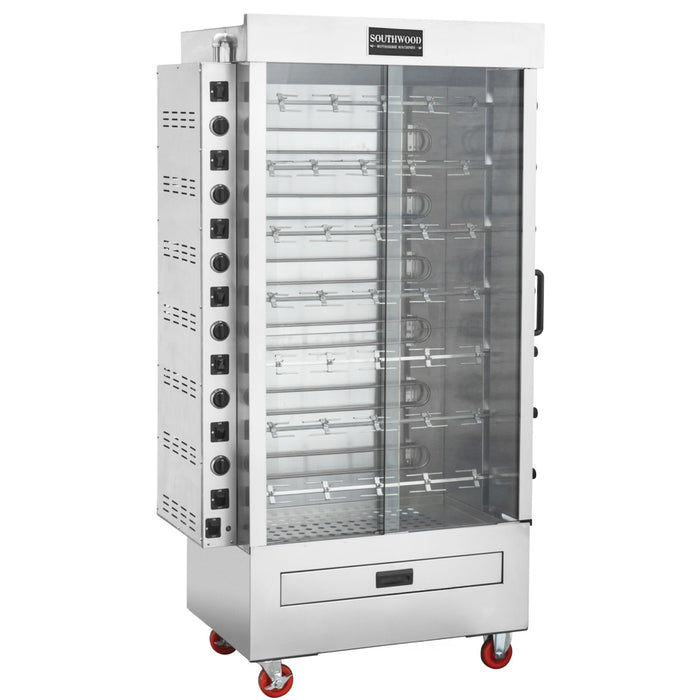 RE7 Electric 35 Chicken Commercial Rotisserie Oven Machine - 240V