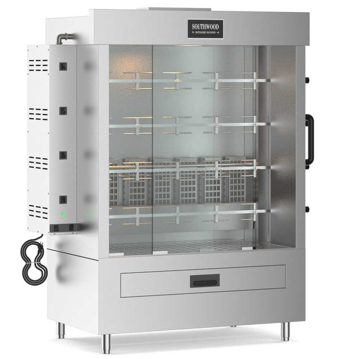 RG4 Gas 20 Chicken Commercial Rotisserie Oven Machine