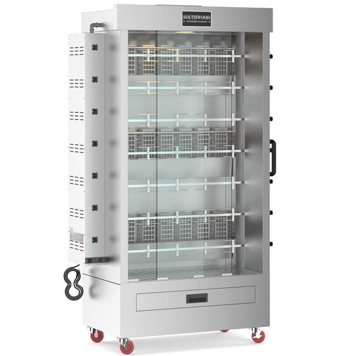 RG7 Gas 35 Chicken Commercial Rotisserie Oven Machine