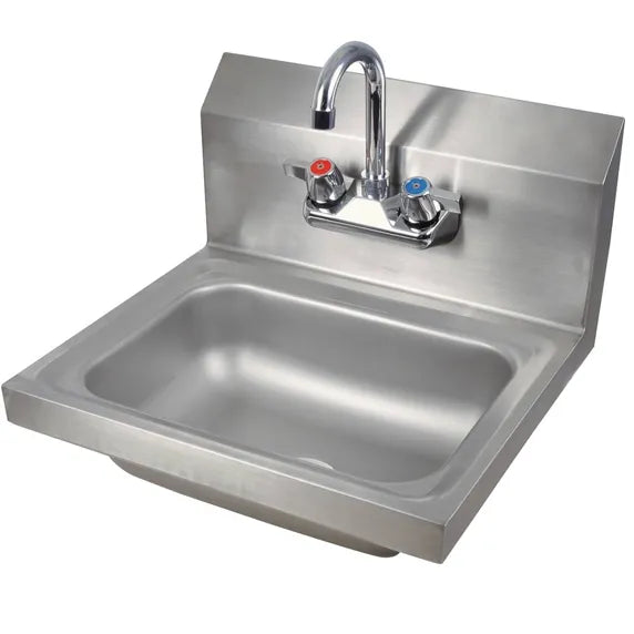 PHS16 16" x 16" Hand Sink, Wall Mount with Faucet, NSF