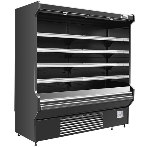 Coldline SOCD-76-B 76" Black Deep High Profile Refrigerated Self-Serve Display Merchandiser