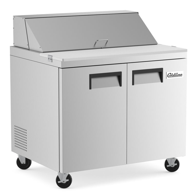 SP36 36" Bain Marie Sandwich Prep Table - 10 Pans
