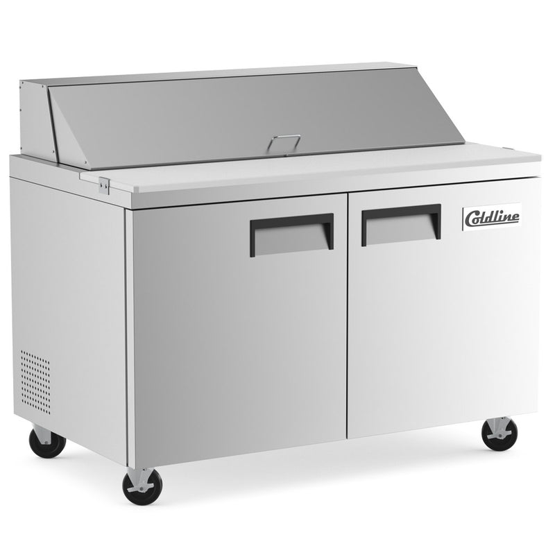 SP48 48" Bain Marie Sandwich Prep Table - 12 Pans